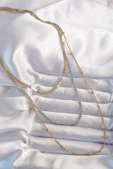 316L Çelik Çift Renk Uzun Çoklu Kolye